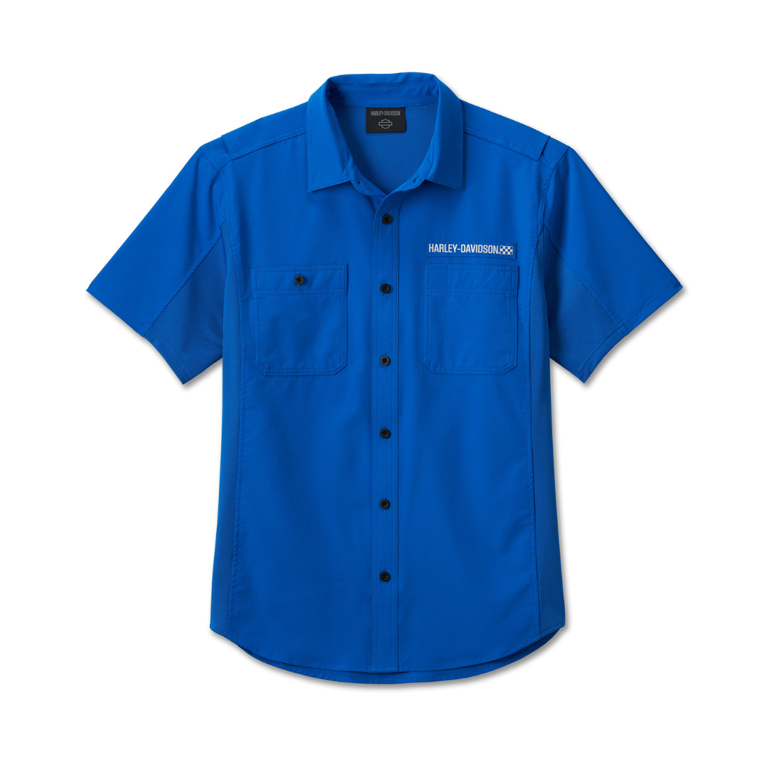 HARLEY-DAVIDSON® R-SHIRT-WOVEN,BLUE