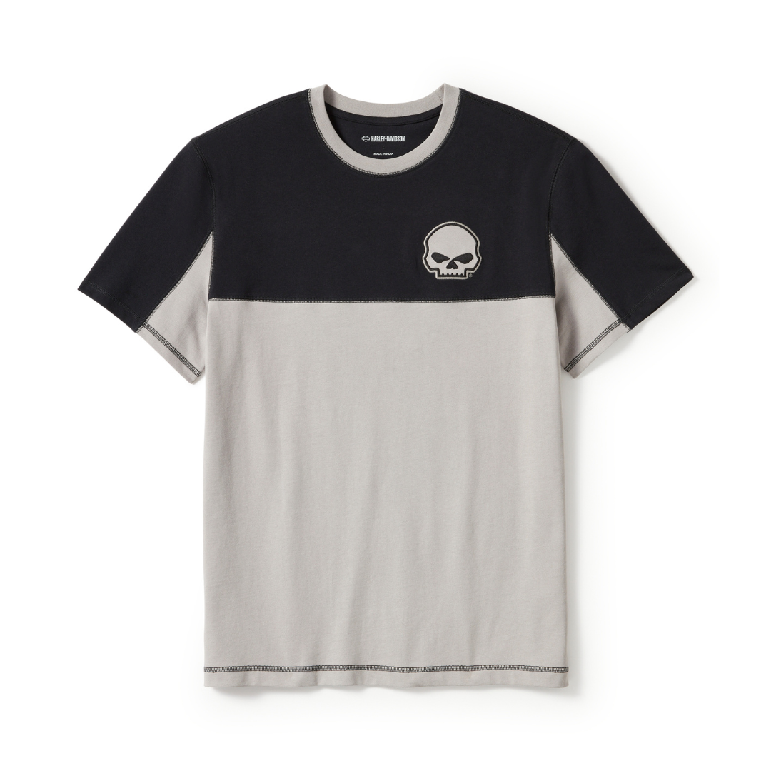 HARLEY-DAVIDSON® MEN'S WILLIE G SKULL COLORBLOCK SHORT SLEEVE TEE ®