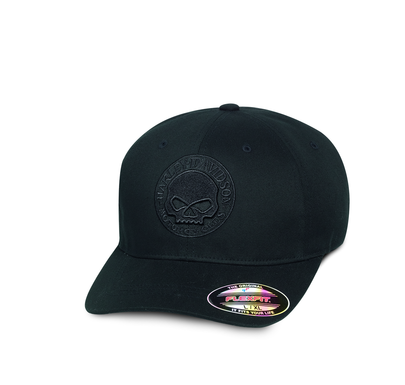 HARLEY-DAVIDSON® CAP-SKULL,STRETCH,BLK