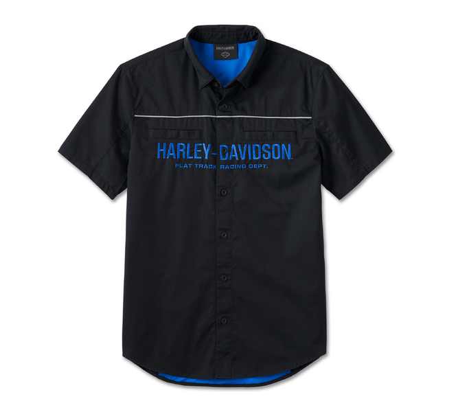 HARLEY-DAVIDSON® R-SHIRT-WOVEN,BLACK