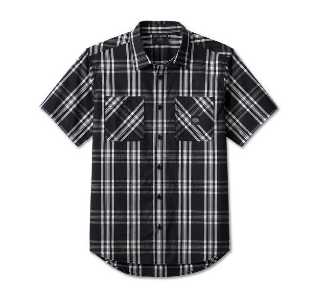 HARLEY-DAVIDSON® R-SHIRT-WOVEN,BLACK PLAID