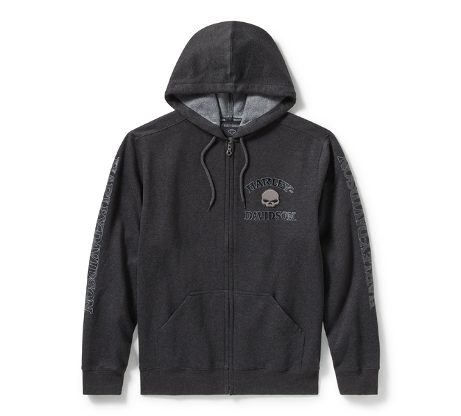 HARLEY-DAVIDSON® HOODIE-KNIT, GREY -