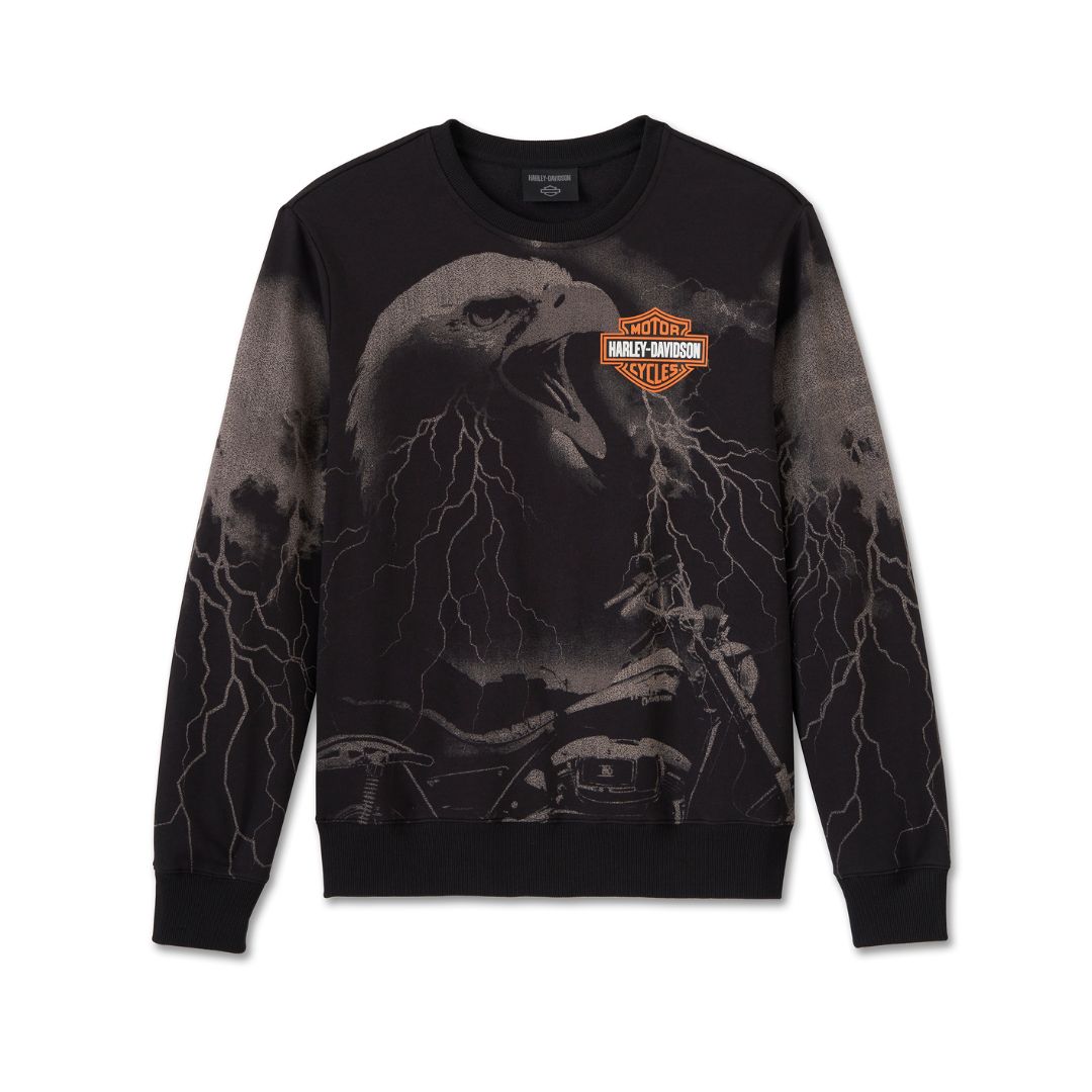 HARLEY-DAVIDSON® R-PULLOVER-KNIT,BLACK