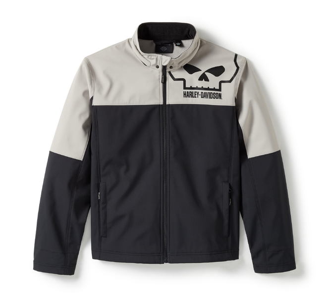 HARLEY-DAVIDSON® JACKET-KNIT, BLACK/GREY