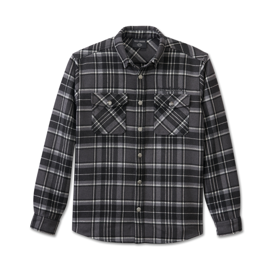 HARLEY-DAVIDSON® R-SHIRT-WOVEN,BLACK PLAID