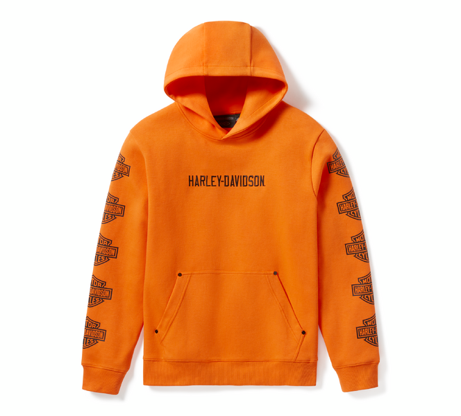 HARLEY-DAVIDSON® HOODIE-KNIT,ORANGE