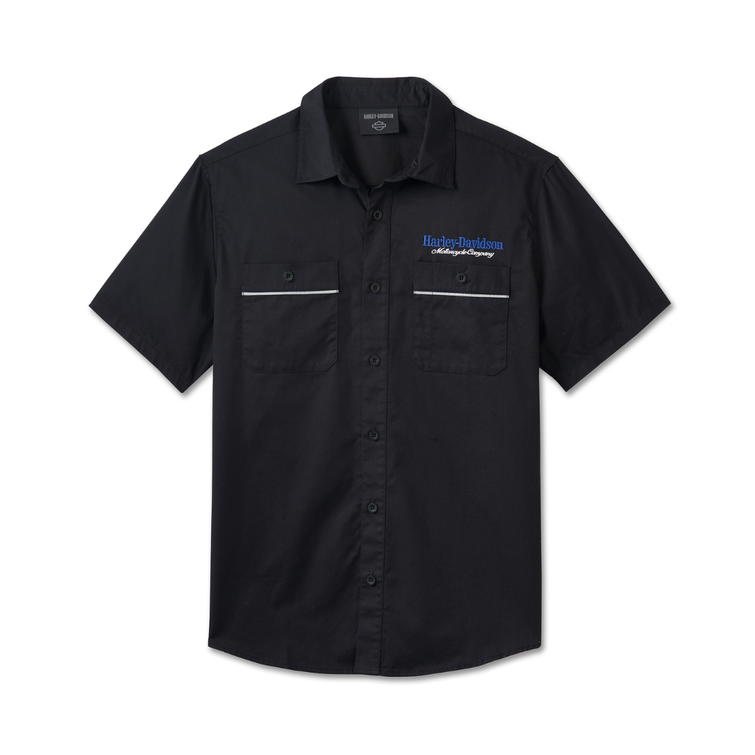 HARLEY-DAVIDSON® R-SHIRT-WOVEN,BLACK