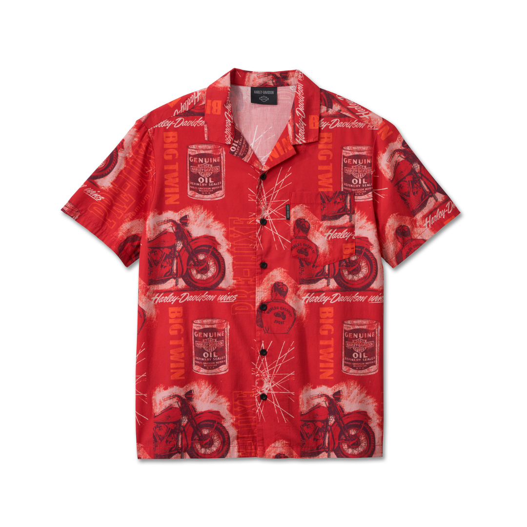 HARLEY-DAVIDSON® R-SHIRT-WOVEN,RED